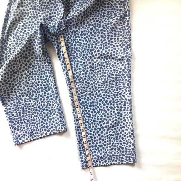 Peck & Peck navy print Casual Capri pants  Size 12 - Picture 9 of 9